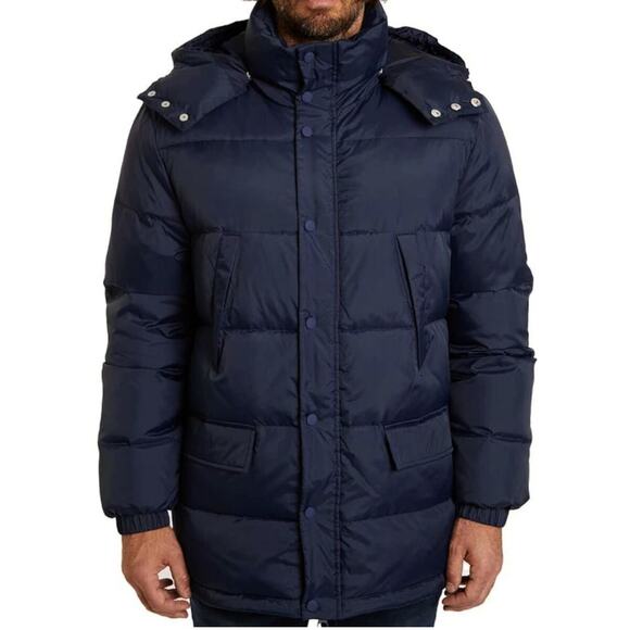 Slate & Stone Navy Ripstop Down Jacket - Picture 1 of 7